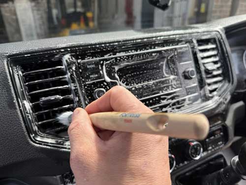 Detailing-services-link V8 Valeting & Detailing soft brush cleaning dashboard
